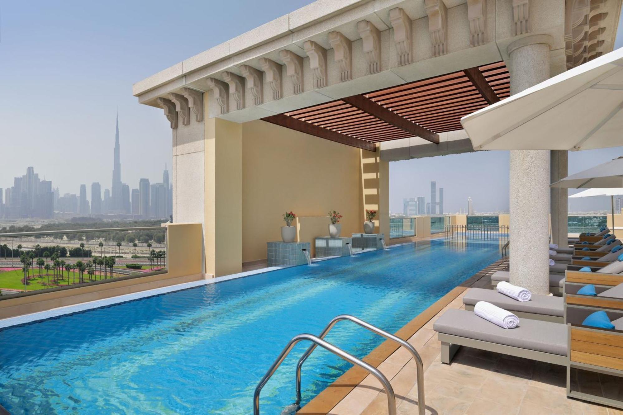 Marriott Hotel Al Jaddaf, Dubaj Zewnętrze zdjęcie Rooftop pool